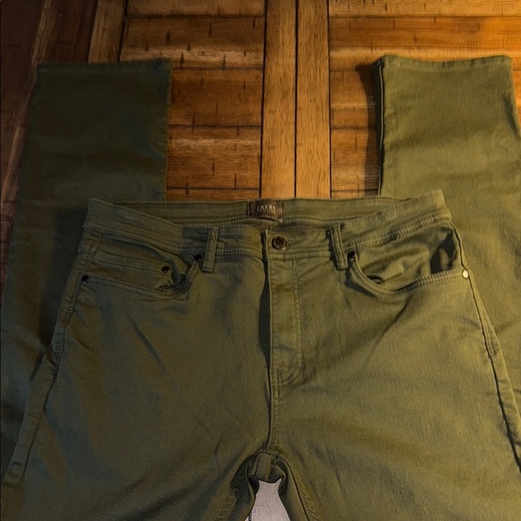 Olive Green skinny jeans Jachs mens 36 X 34 - Picture 1 of 5